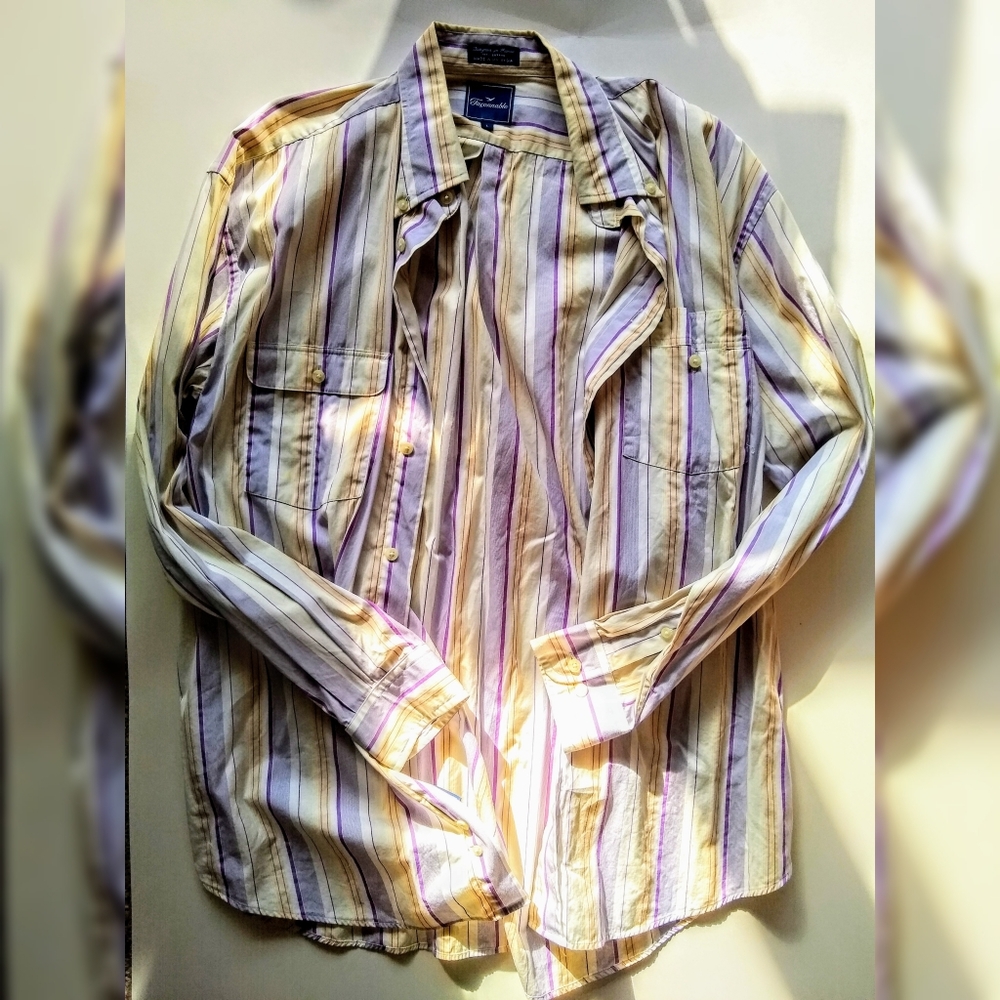Faconnable Stripped Men's Dress Shirt